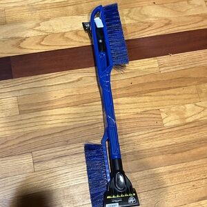 Blue Snow Brush with Ice Scraper